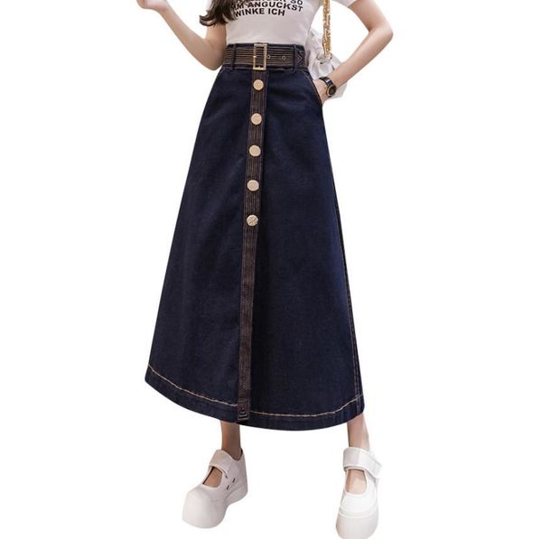 spring single-autumn-breasted denim female fashion high waist long swing-line umbrella skirt q18 xlkk, Black
spring single-autumn-breasted denim female fashion high waist long swing-line umbrella skirt q18 xlkk, Black