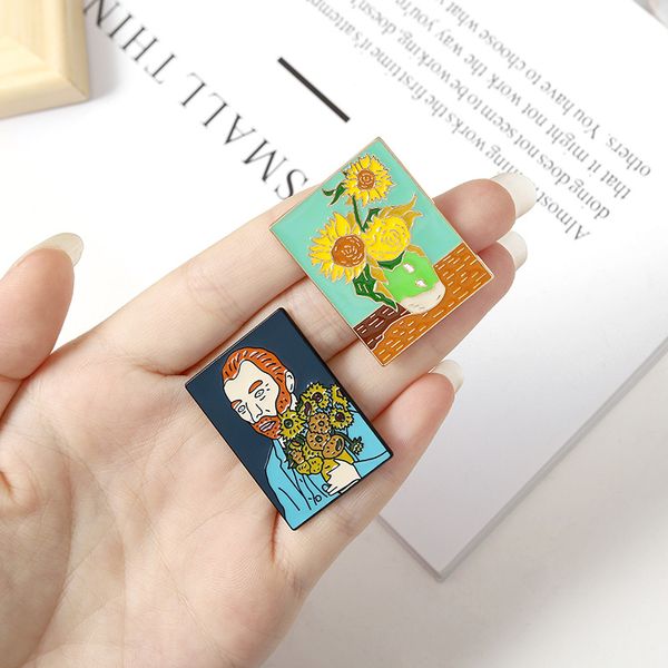dongman fashion van gogh art enamel pin collection oil painting brooches for women lapel pins badge collar jewelry metal gift, Red;brown
dongman fashion van gogh art enamel pin collection oil painting brooches for women lapel pins badge collar jewelry metal gift, Red;brown