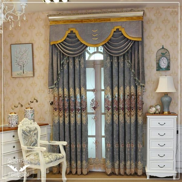 curtain & drapes european style curtains for living room bedroomluxury jacquard chenille peony embroidered finished product customization1
curtain & drapes european style curtains for living room bedroomluxury jacquard chenille peony embroidered finished product customization1