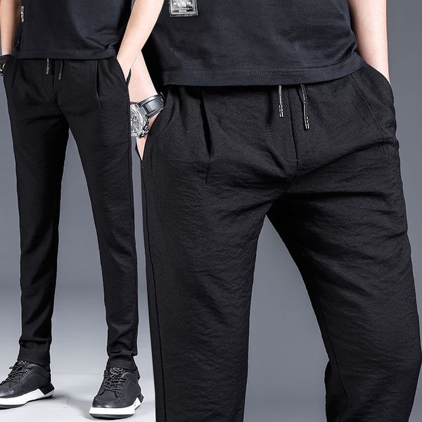 mrmt 2020 brand spring summer men's thin breathable loose slacks pants for male ultra-thin small feet trousers, Black
mrmt 2020 brand spring summer men's thin breathable loose slacks pants for male ultra-thin small feet trousers, Black