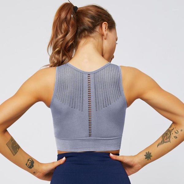 new without steel ring breathable yoga vest running sports underwear seamless hollow back shockproof gathering gym workout bra1, White;black
new without steel ring breathable yoga vest running sports underwear seamless hollow back shockproof gathering gym workout bra1, White;black