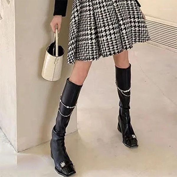boots deat 2021 autumn and winter fashion casual british style square toe solid color zipper single shoes women sh1381, Black
boots deat 2021 autumn and winter fashion casual british style square toe solid color zipper single shoes women sh1381, Black