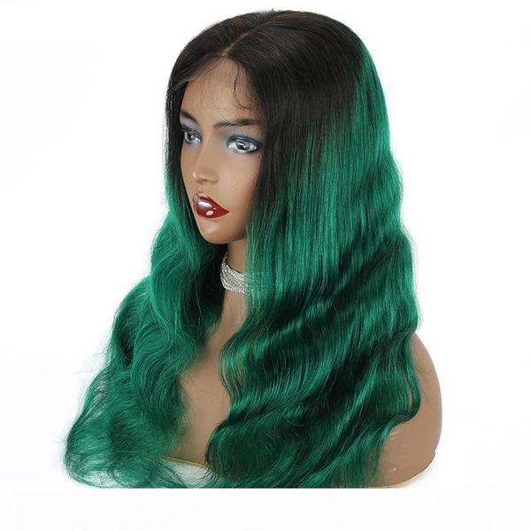 green ombre 13x4 lace frontal wig body wave natural human hair peruvian remy glueless wigs with baby hair for black women colorful wavy wig, Black;brown
green ombre 13x4 lace frontal wig body wave natural human hair peruvian remy glueless wigs with baby hair for black women colorful wavy wig, Black;brown