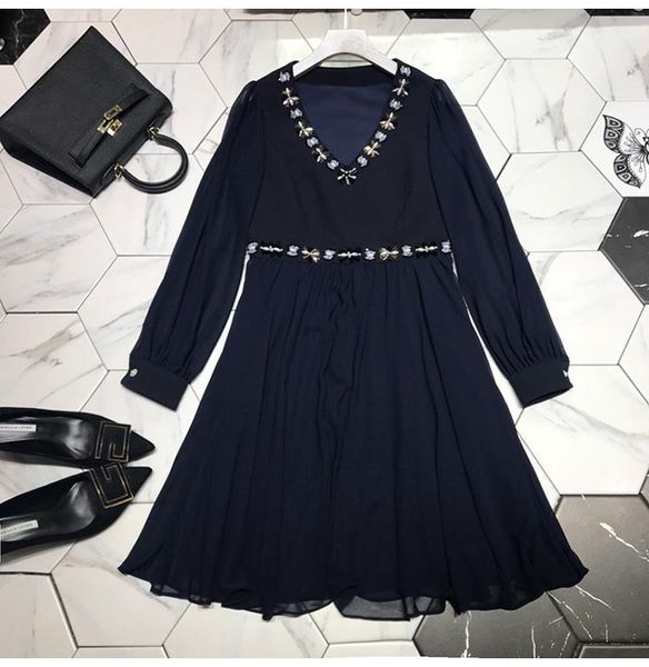 bh03148 new fashion women 2020 spring dress luxury european design party style dress1, Black;gray
bh03148 new fashion women 2020 spring dress luxury european design party style dress1, Black;gray