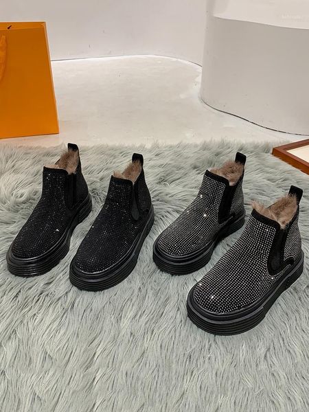 women's shoes snow boots 2020 winter new plush warmth flashing diamond fashion non-slip cotton shoes1, Black
women's shoes snow boots 2020 winter new plush warmth flashing diamond fashion non-slip cotton shoes1, Black