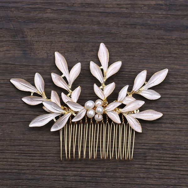 leaf pearl hair combs bridal accessories wedding headpiece hair ornaments bride women jewelry handmade, Slivery;golden
leaf pearl hair combs bridal accessories wedding headpiece hair ornaments bride women jewelry handmade, Slivery;golden