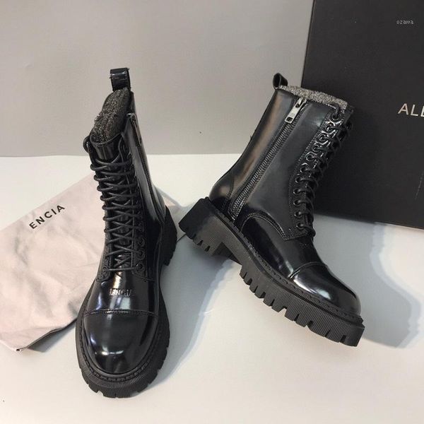 boots women's leather shoes with thick soles showing feet in autumn1, Black
boots women's leather shoes with thick soles showing feet in autumn1, Black