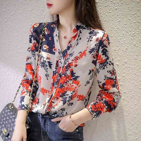 spring summer women flower printed chiffon shirt female long sleeve blouses lady casual v-neck plus 3xl blusas, White
spring summer women flower printed chiffon shirt female long sleeve blouses lady casual v-neck plus 3xl blusas, White
