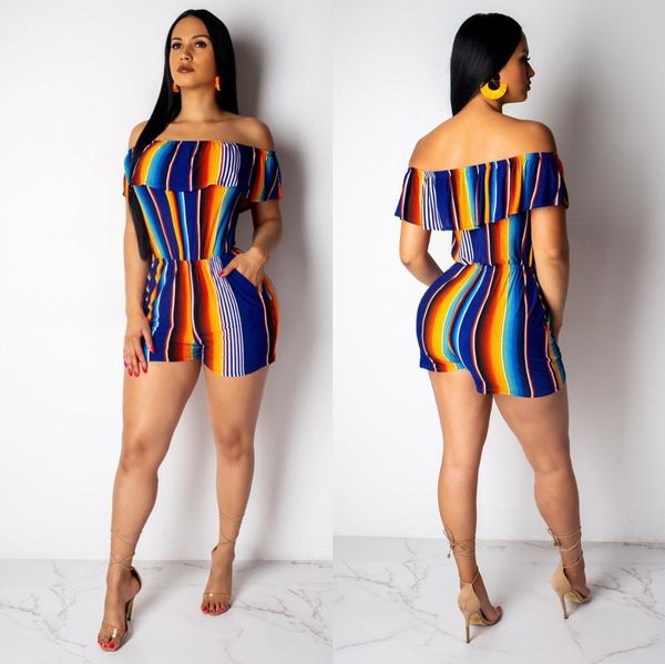 bodysuit tracksuit rompers womens jumpsuit slash neck skinny striped print ruched playsuits overalls combinaison femme t200704, Black;white
bodysuit tracksuit rompers womens jumpsuit slash neck skinny striped print ruched playsuits overalls combinaison femme t200704, Black;white