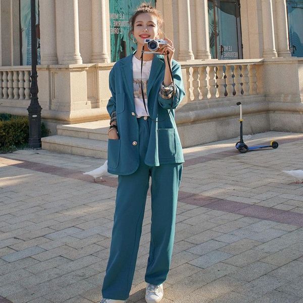 rushed two-piece suit women suits long sleeve loose small blazer straight leg pants jacket western wide leg pant set s1, White
rushed two-piece suit women suits long sleeve loose small blazer straight leg pants jacket western wide leg pant set s1, White