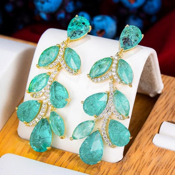 dangle & chandelier godki charms luxury sea blue leaf earring for women full mirco zircon paved crystal cz dubai bridal fashion jewelry, Silver
dangle & chandelier godki charms luxury sea blue leaf earring for women full mirco zircon paved crystal cz dubai bridal fashion jewelry, Silver