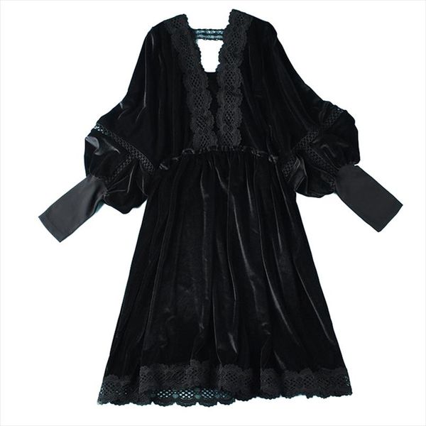 fashion super plus size 5xl black gold velvet dress women spring autumn long sleeve lace splice loose dress 120kg can wear, Black;gray
fashion super plus size 5xl black gold velvet dress women spring autumn long sleeve lace splice loose dress 120kg can wear, Black;gray