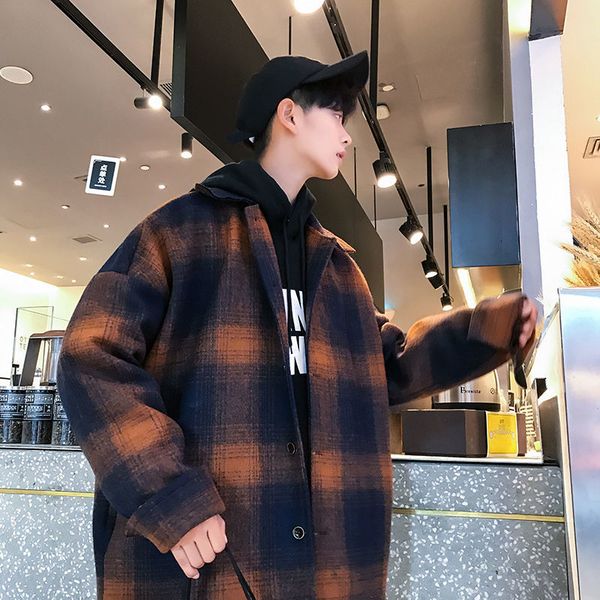 men's oversized warm jackets 2020 winter new korean streetwear men casual loose windbreaker coats woman plaid clothes, Black
men's oversized warm jackets 2020 winter new korean streetwear men casual loose windbreaker coats woman plaid clothes, Black