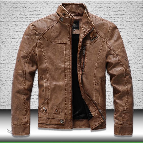 men's mode 2020 new fleece lined leather from fake turtleneck motorcycle jacket outward clothes 8l8w, Black
men's mode 2020 new fleece lined leather from fake turtleneck motorcycle jacket outward clothes 8l8w, Black