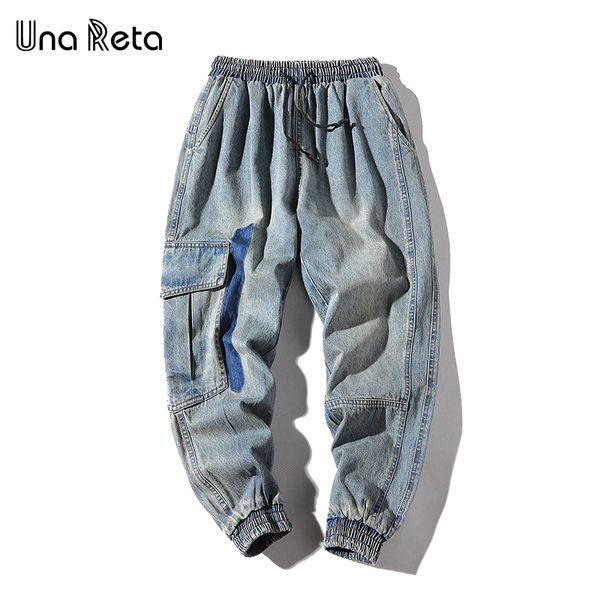 una reta jeans men fashion hip hop mens brand denim joggers street style elastic waist washed streetwear men's jeans, Blue
una reta jeans men fashion hip hop mens brand denim joggers street style elastic waist washed streetwear men's jeans, Blue