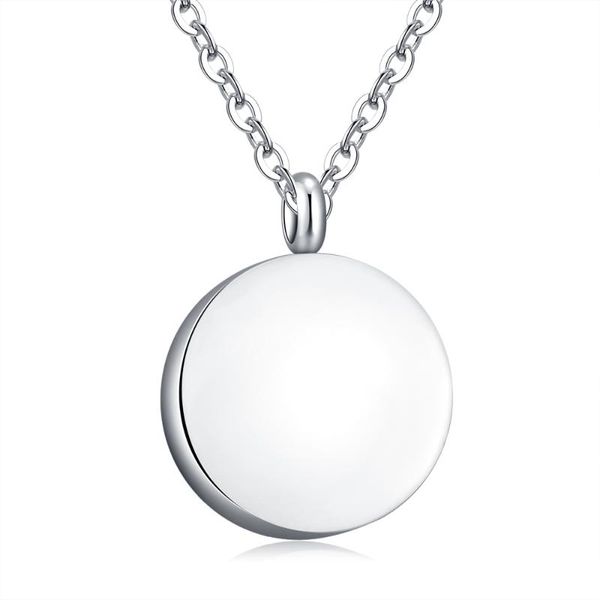 engraved round cremation urn necklace hold human/pet ashes keepsake memorial s.steel jewelry -funnel gift, Silver
engraved round cremation urn necklace hold human/pet ashes keepsake memorial s.steel jewelry -funnel gift, Silver