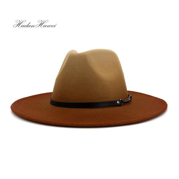 wide brim hats sell jazz panama women men elegant fedora hat with leather blet casual cotton fall winter, Blue;gray
wide brim hats sell jazz panama women men elegant fedora hat with leather blet casual cotton fall winter, Blue;gray