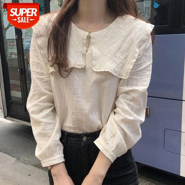 casual solid womens blouses 2021 autumn korean o-neck long sleeve women blouses patchwork ruffles loose shirt blusas 10187 #do9j, White
casual solid womens blouses 2021 autumn korean o-neck long sleeve women blouses patchwork ruffles loose shirt blusas 10187 #do9j, White