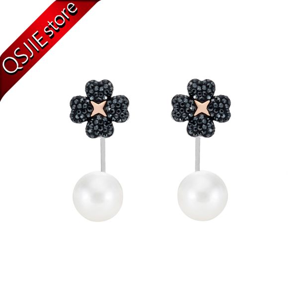 qsjie swa removable black drill tetrafolium attractive woman earrings glamorous fashion jewelry, Golden;silver
qsjie swa removable black drill tetrafolium attractive woman earrings glamorous fashion jewelry, Golden;silver