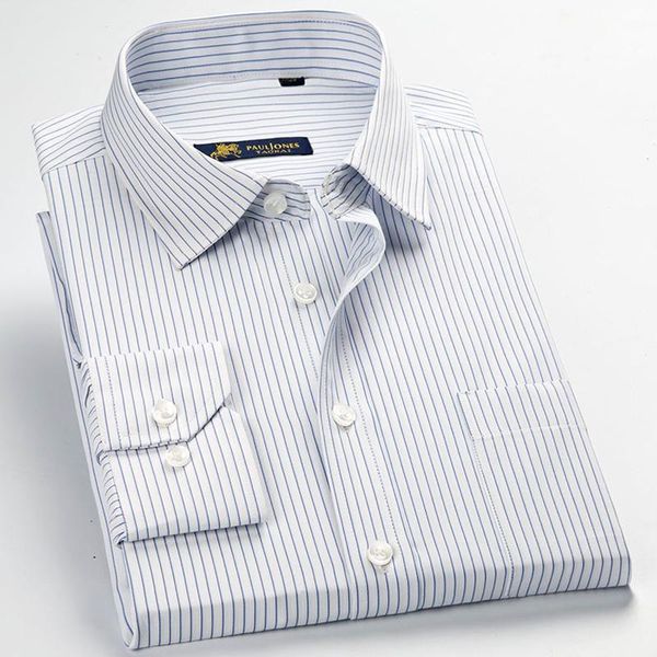 men's classic striped dress shirts single patch pocket long sleeve regular-fit formal business work casual blouse shirt, White;black
men's classic striped dress shirts single patch pocket long sleeve regular-fit formal business work casual blouse shirt, White;black