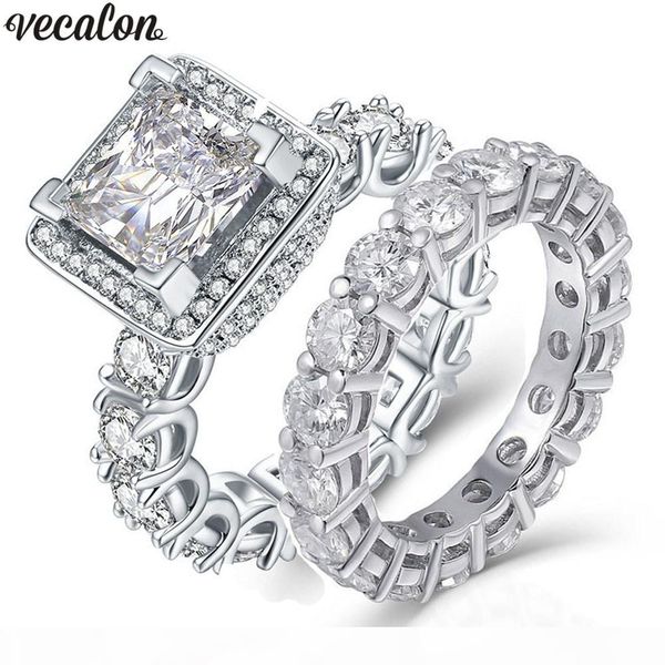 vecalon vintage promise ring sets full diamonds cz stone 925 sterling silver engagement wedding band rings for women men jewelry, Slivery;golden
vecalon vintage promise ring sets full diamonds cz stone 925 sterling silver engagement wedding band rings for women men jewelry, Slivery;golden