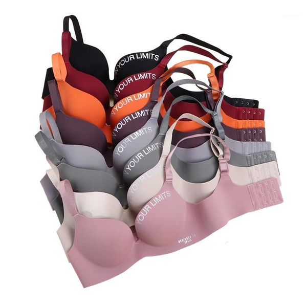 seamless bra letter fashion women push up bra comfort wireless lingerie 3/4 cup female underwea bralette1, Red;black 
seamless bra letter fashion women push up bra comfort wireless lingerie 3/4 cup female underwea bralette1, Red;black