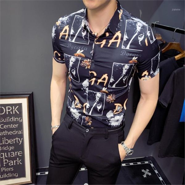 england men printing short sleeve shirt designer night club tuxedo shirts men slim fit shirt streetwear camisa social masculina1, White;black
england men printing short sleeve shirt designer night club tuxedo shirts men slim fit shirt streetwear camisa social masculina1, White;black