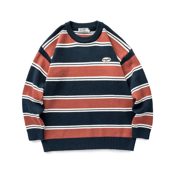 new men wide stripes winter sweaters 2021 mens o-neck korean fashions sweater women casual harajuku clothes dvy8, White;black
new men wide stripes winter sweaters 2021 mens o-neck korean fashions sweater women casual harajuku clothes dvy8, White;black