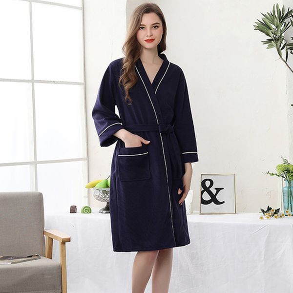 2021 new women's bathrobes will see solid kimono sleepwear pockets ed in sleeve cleavage three-quarters waffle with peignoirs belt 7sa0, White
2021 new women's bathrobes will see solid kimono sleepwear pockets ed in sleeve cleavage three-quarters waffle with peignoirs belt 7sa0, White