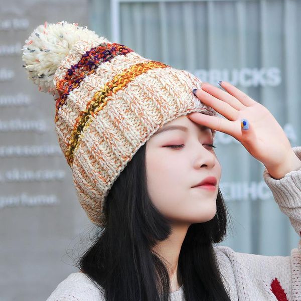 beanie/skull caps fashion winter beanie hat women's warm solid thicken wool stripe knit windproof cap bonnet femme hiver #y2, Blue;gray
beanie/skull caps fashion winter beanie hat women's warm solid thicken wool stripe knit windproof cap bonnet femme hiver #y2, Blue;gray