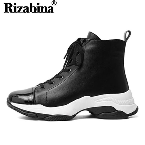 rizabina women ankle boots good quality leather stylish shoes ladies fashion cross strap round head casual footwear size 35-39, Black
rizabina women ankle boots good quality leather stylish shoes ladies fashion cross strap round head casual footwear size 35-39, Black
