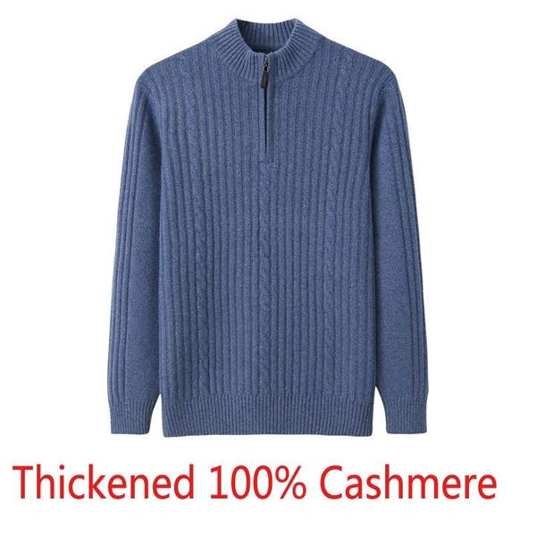 new men half high zipper collar stripe pure cashmere casual thickened computer knitted sweater plus size -3xl 4xl, White;black
new men half high zipper collar stripe pure cashmere casual thickened computer knitted sweater plus size -3xl 4xl, White;black