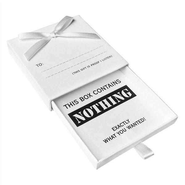 party decoration the gift of nothing for person who has everything funny cleverly designed box air
party decoration the gift of nothing for person who has everything funny cleverly designed box air
