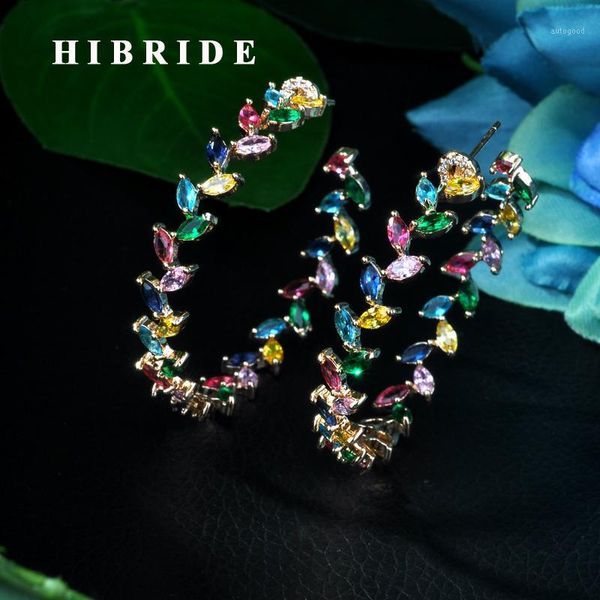 charm hibride luxury cubic zircon round shape big hoop earrings for women wedding crystal cz party jewelry engagement earring e-431, Golden
charm hibride luxury cubic zircon round shape big hoop earrings for women wedding crystal cz party jewelry engagement earring e-431, Golden