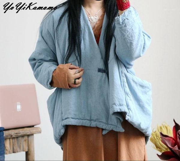 yoyikamomo women parkas 2018 new original thick winter warm solid color denim clothing cotton padded loose women coat1, Black
yoyikamomo women parkas 2018 new original thick winter warm solid color denim clothing cotton padded loose women coat1, Black