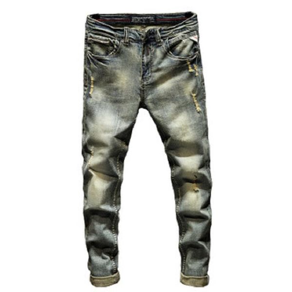 men's jeans fashion stretch ripped biker pants distressed mens casual denim men light gray slim skinny boys trousers, Blue
men's jeans fashion stretch ripped biker pants distressed mens casual denim men light gray slim skinny boys trousers, Blue