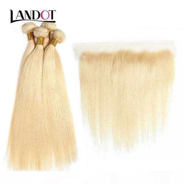 9a grade 613# bleach blonde 13x4 lace frontal closures with 3 bundles brazilian peruvian indian malaysian straight virgin human hair weaves, Black
9a grade 613# bleach blonde 13x4 lace frontal closures with 3 bundles brazilian peruvian indian malaysian straight virgin human hair weaves, Black