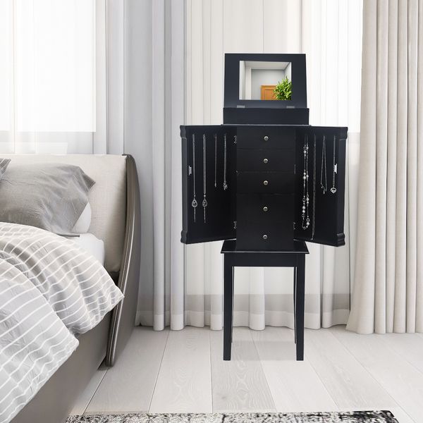 главная ювелирные изделия шкаф для хранения шкаф съемный высокоподъемный комодные украшения дисплей шкафчик 5 ящиков 6 слои черный, Black;white
главная ювелирные изделия шкаф для хранения шкаф съемный высокоподъемный комодные украшения дисплей шкафчик 5 ящиков 6 слои черный, Black;white