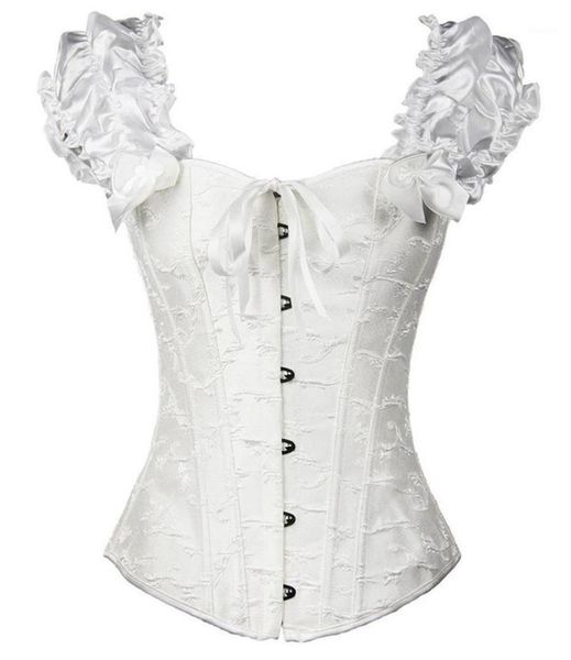 s-2xl puff ruffle renaissance sleeves overbust corset strapless jacquard gothic corset waist trainer bustier plus size1, Black;white
s-2xl puff ruffle renaissance sleeves overbust corset strapless jacquard gothic corset waist trainer bustier plus size1, Black;white
