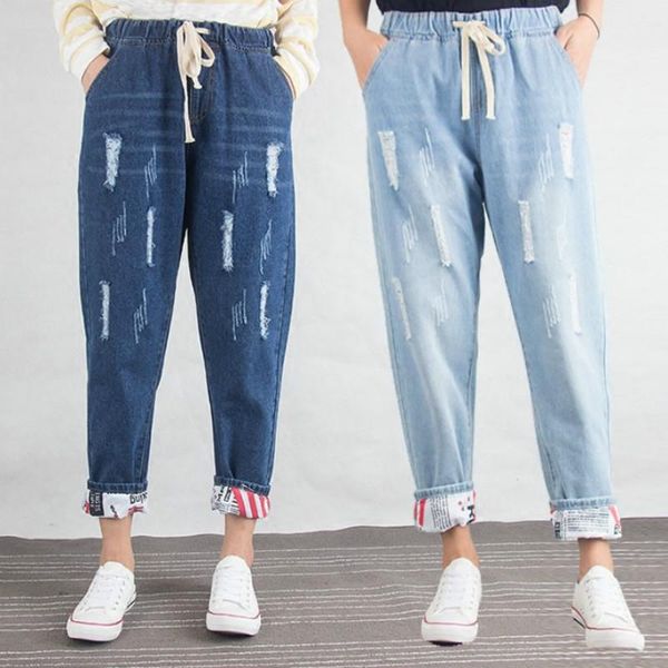 summer ripped boyfriend jeans for women fashion loose vintage high waist jeans plus size 5xl pantalones mujer vaqueros, Blue
summer ripped boyfriend jeans for women fashion loose vintage high waist jeans plus size 5xl pantalones mujer vaqueros, Blue