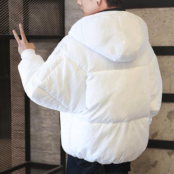winter new men's fashion personality casual loose youth wild solid color short paragraph thick large size hooded cotton coat1, Black
winter new men's fashion personality casual loose youth wild solid color short paragraph thick large size hooded cotton coat1, Black