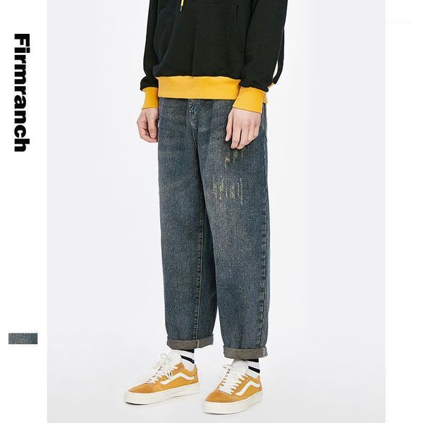men's jeans firmranch spring/autumn vintage do old harlan pants straight casual denim loose long youth stoashed blue trousers1
men's jeans firmranch spring/autumn vintage do old harlan pants straight casual denim loose long youth stoashed blue trousers1