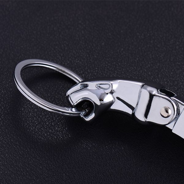 key metal rings leopard chains head holder leather car keyrings keychains for man women gift k262, Silver
key metal rings leopard chains head holder leather car keyrings keychains for man women gift k262, Silver