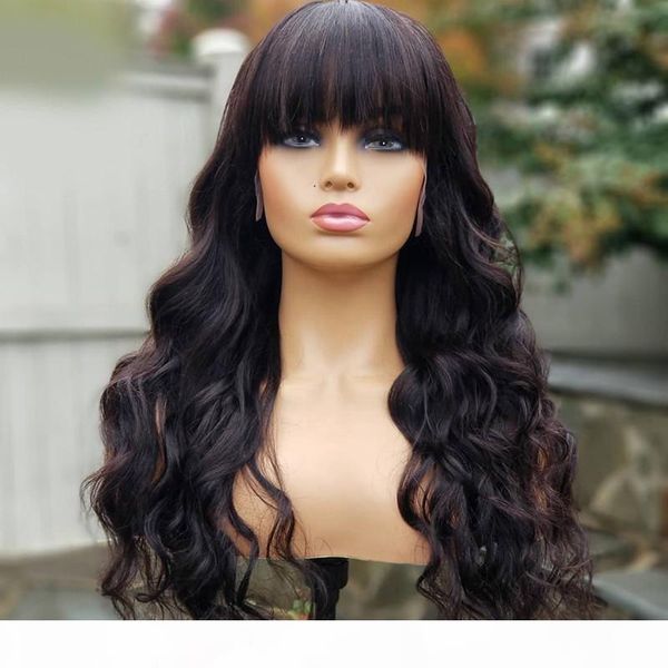 body wave wig with bangs 5*5 pu silk lace wigs with bangs natural color body wave human hair wigs for women, Black;brown
body wave wig with bangs 5*5 pu silk lace wigs with bangs natural color body wave human hair wigs for women, Black;brown