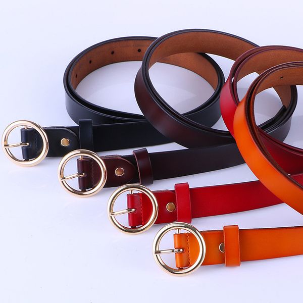 ladies leather belt fashion retro belt pure cowhart leather versatile round buckle leather belts leisure soft belts 20121424dq, Black;brown
ladies leather belt fashion retro belt pure cowhart leather versatile round buckle leather belts leisure soft belts 20121424dq, Black;brown