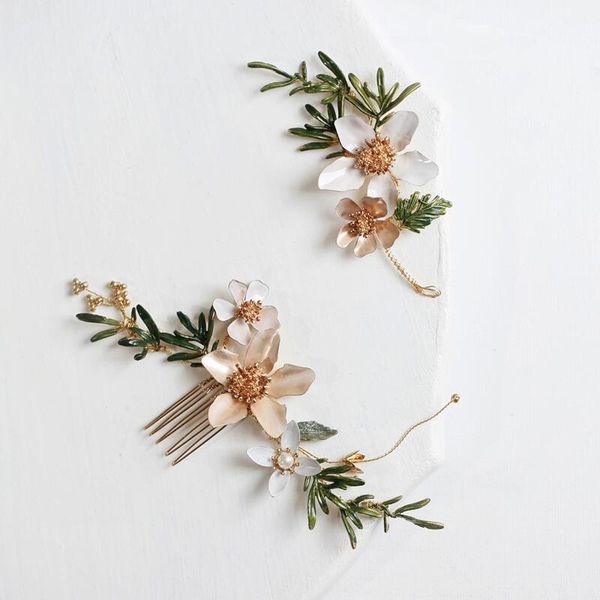 flower leaf head pieces gold color hairpins brides hair combs pins clips for women headbands bridal jewelry wedding accessories 220805, Slivery;golden
flower leaf head pieces gold color hairpins brides hair combs pins clips for women headbands bridal jewelry wedding accessories 220805, Slivery;golden