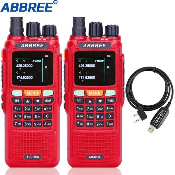 walkie talkie 2 pcs abbree ar-889g gps location sharing 10w cross band repeate duplex working sos scanning multi-band ham radio
walkie talkie 2 pcs abbree ar-889g gps location sharing 10w cross band repeate duplex working sos scanning multi-band ham radio