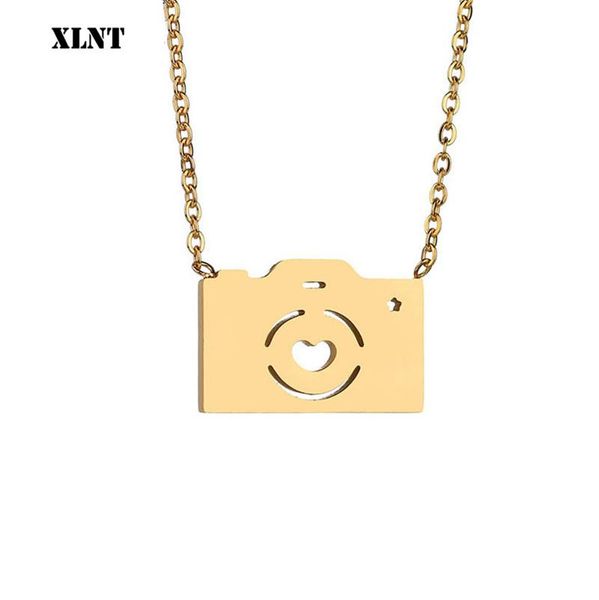 pendant necklaces xlnt stainless steel necklace for women lover's gold and silver color camera maxi choker
pendant necklaces xlnt stainless steel necklace for women lover's gold and silver color camera maxi choker