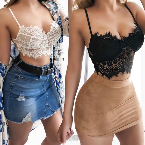 2019 новые женщины женские сексуальные рукавовные кружева braleett bral bral bralette cami plus размер s 3xl, White
2019 новые женщины женские сексуальные рукавовные кружева braleett bral bral bralette cami plus размер s 3xl, White