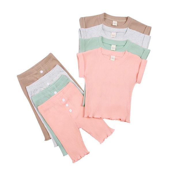 little baby boy girl's 2pcs suit ribbed set solid color short sleeve crew neck pullover button short casual trousers summer, White
little baby boy girl's 2pcs suit ribbed set solid color short sleeve crew neck pullover button short casual trousers summer, White